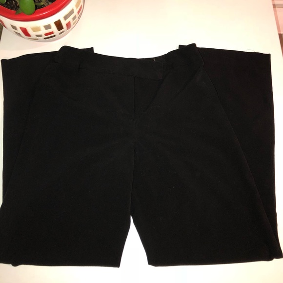 Larry Levine Pants - Black Stretch Trousers Larry Levine Pants - Black Stretch Trousers